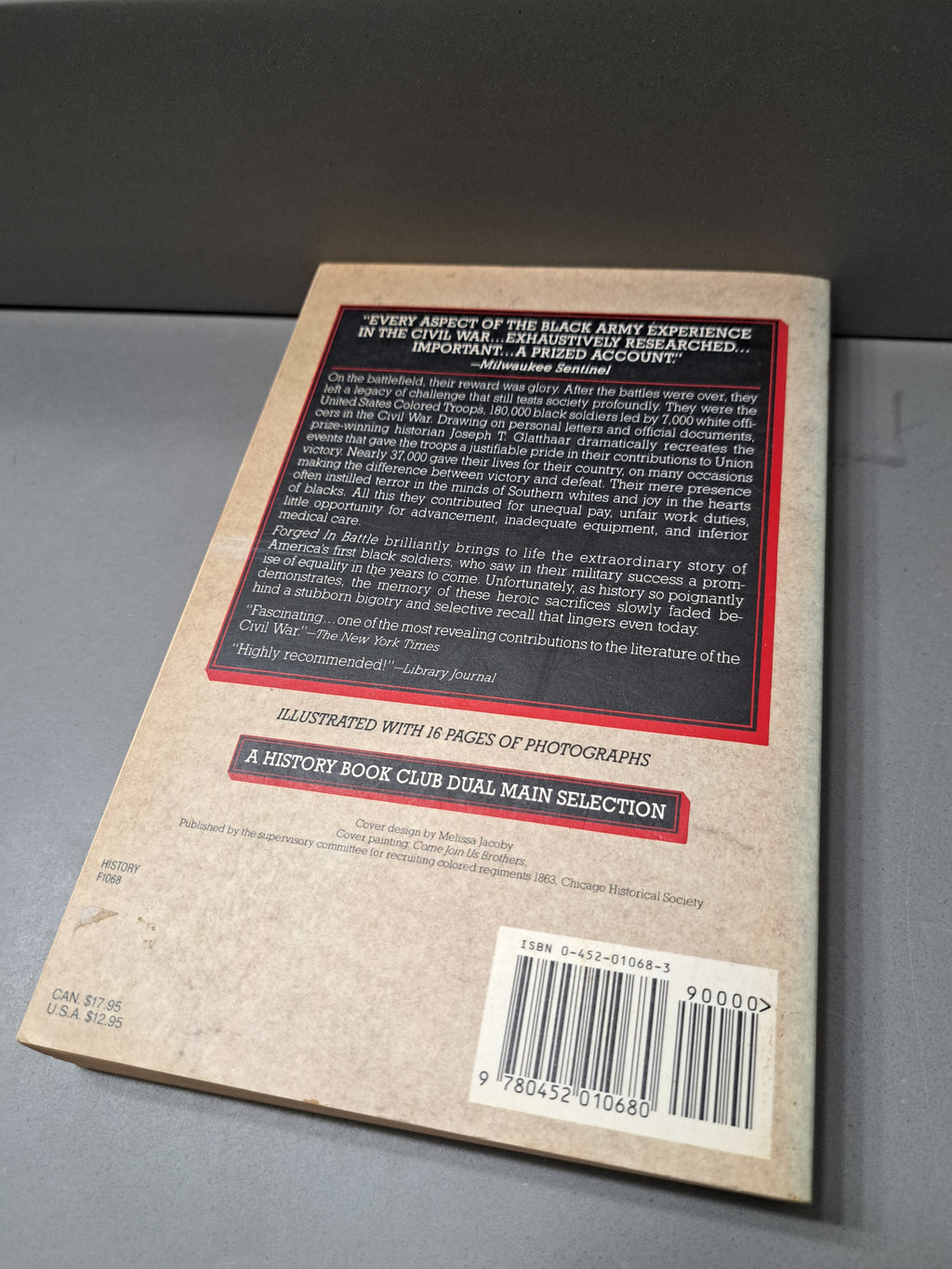 Vintage 1991 Forged in Battle: The Civil War Alliance of Black Soldiers and White Officers by Joseph T Glatthaar