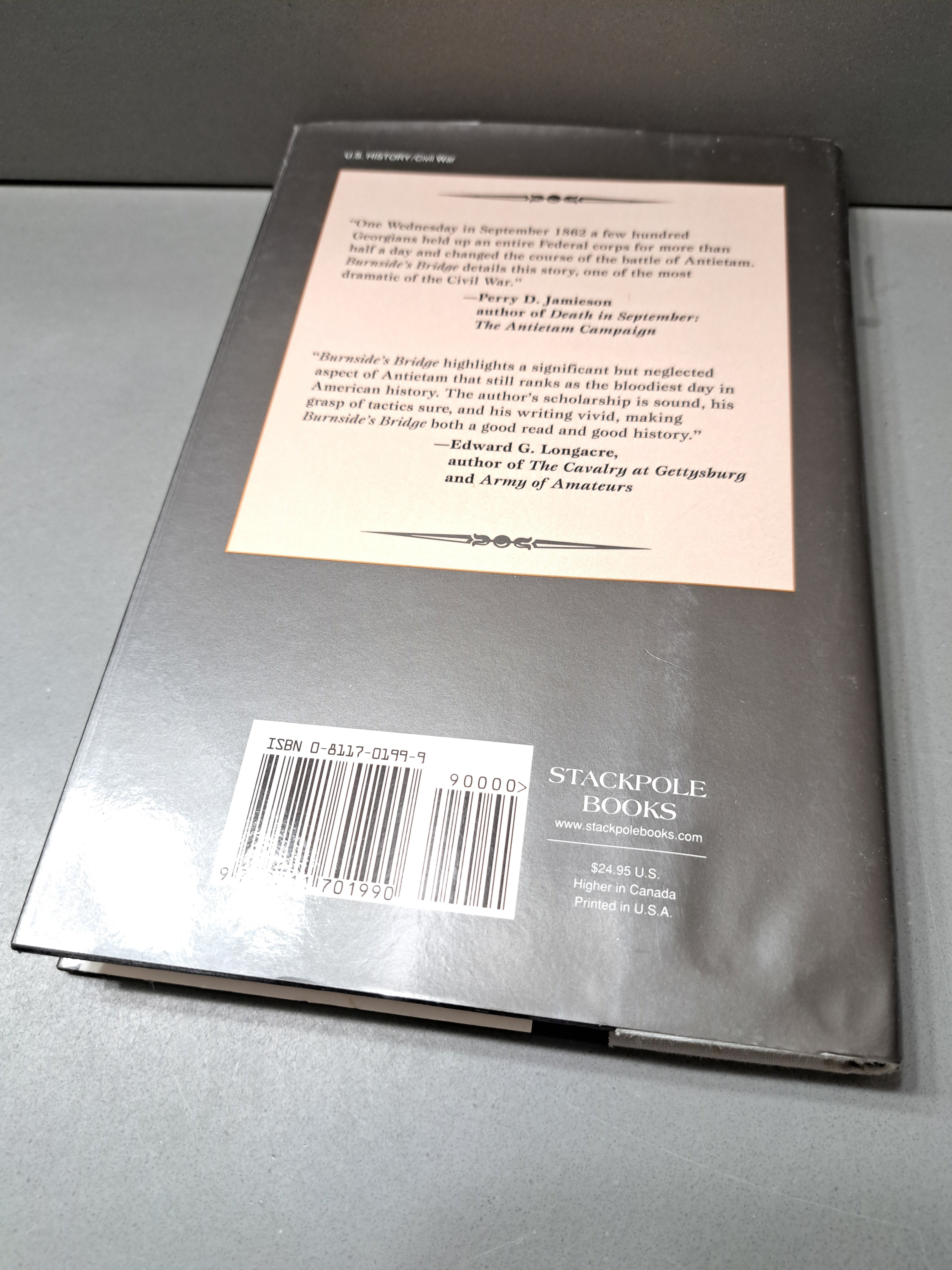 2000 first edition of Burnside's Bridge by Phillip Thomas Tucker