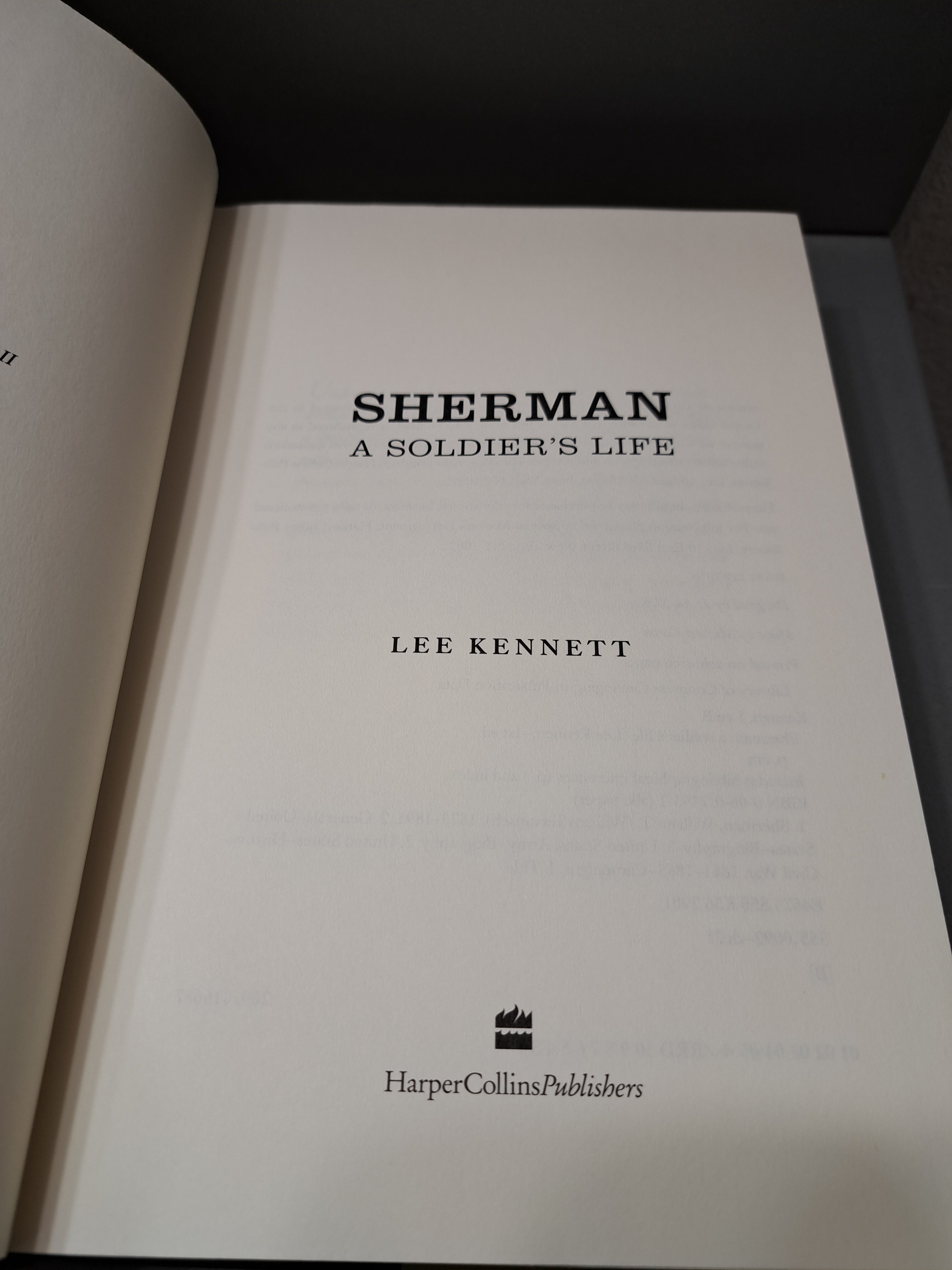 First edition of Sherman: A Soldier's Life by Lee Kennett