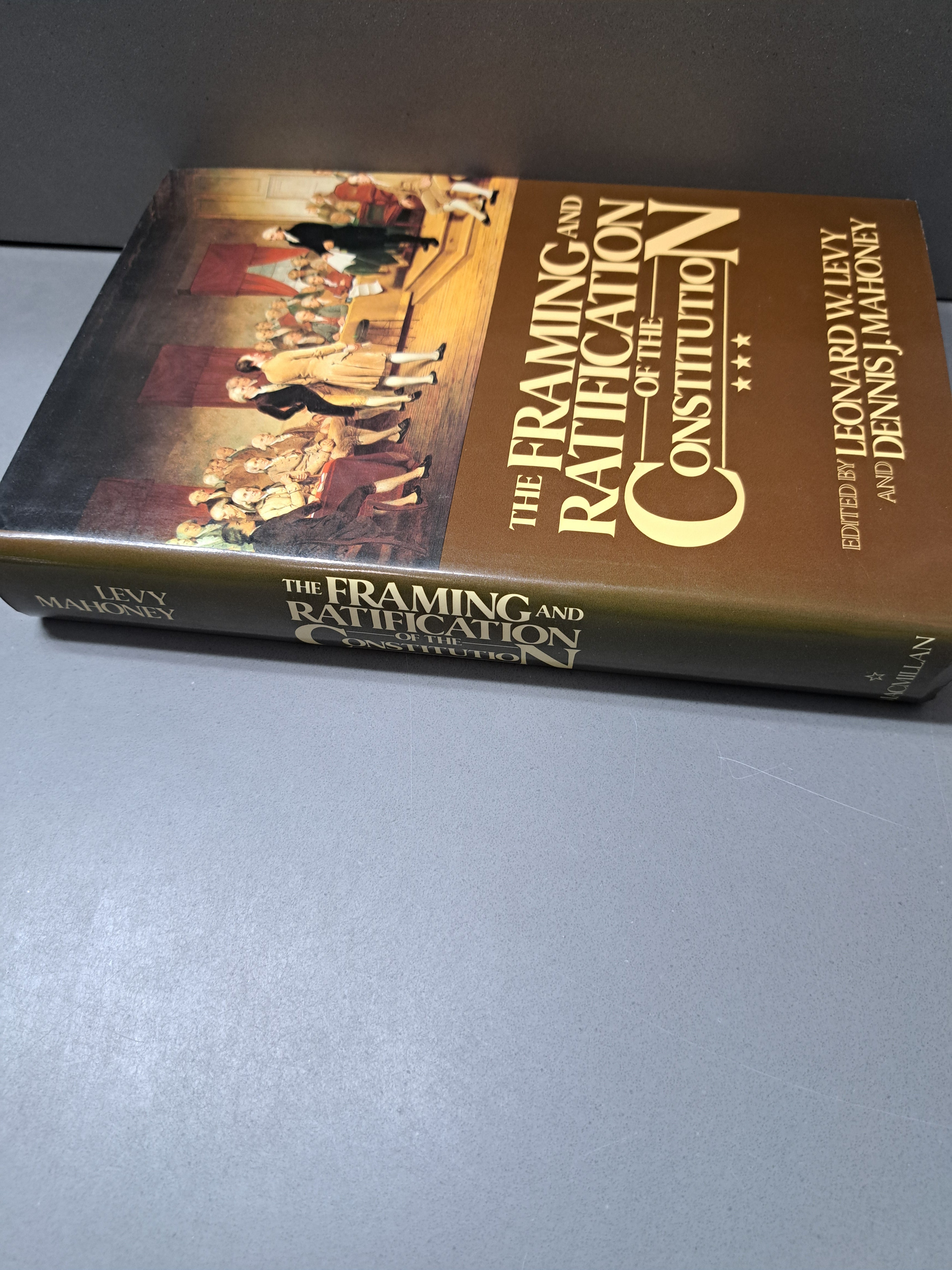 Vintage 1987 first edition of The Framing and Ratification of the Constitution