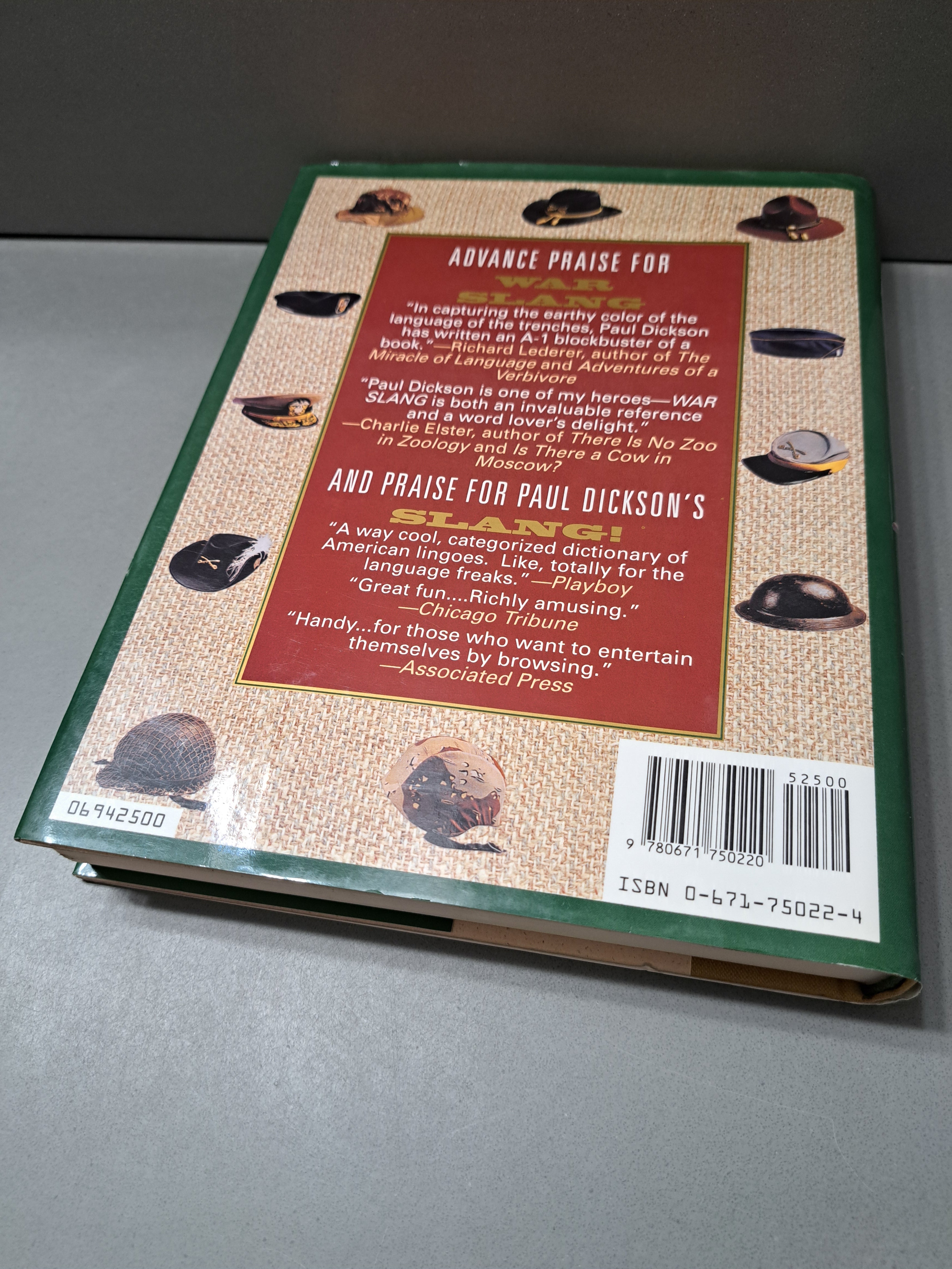 1994 first edition of War Slang by Paul Dickson