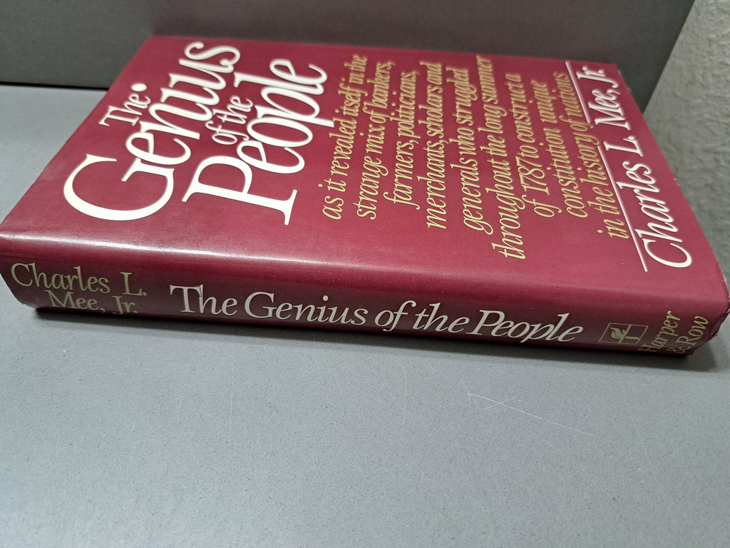 Vintage 1987 first edition of The Genius of the People by Charles L Mee Jr