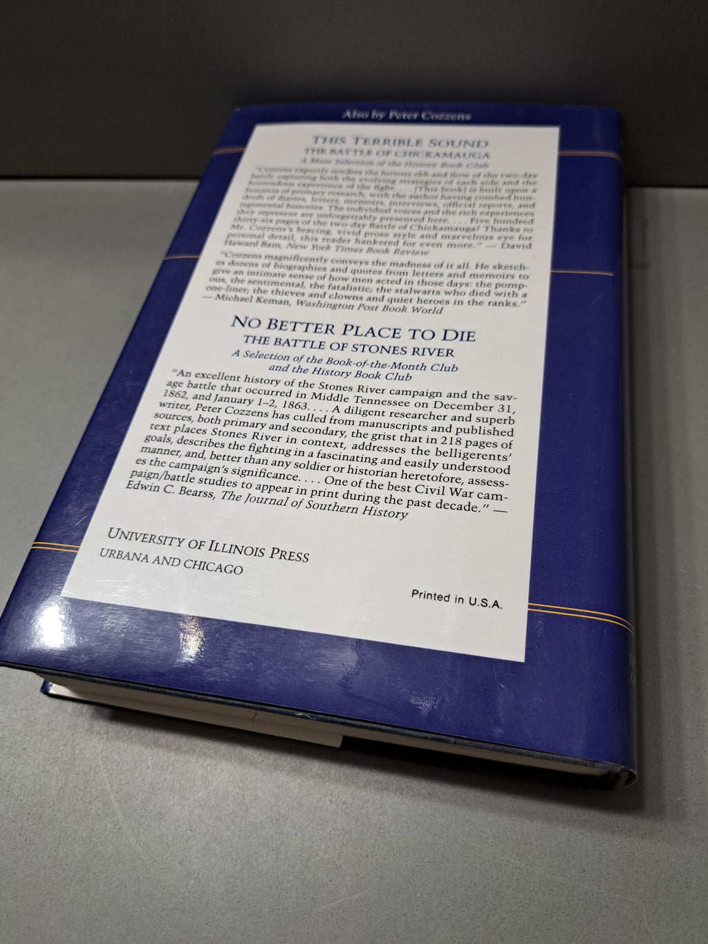 1994 first edition of The Battles for Chattanooga: The Shipwreck of Their Hopes by Peter Cozzens