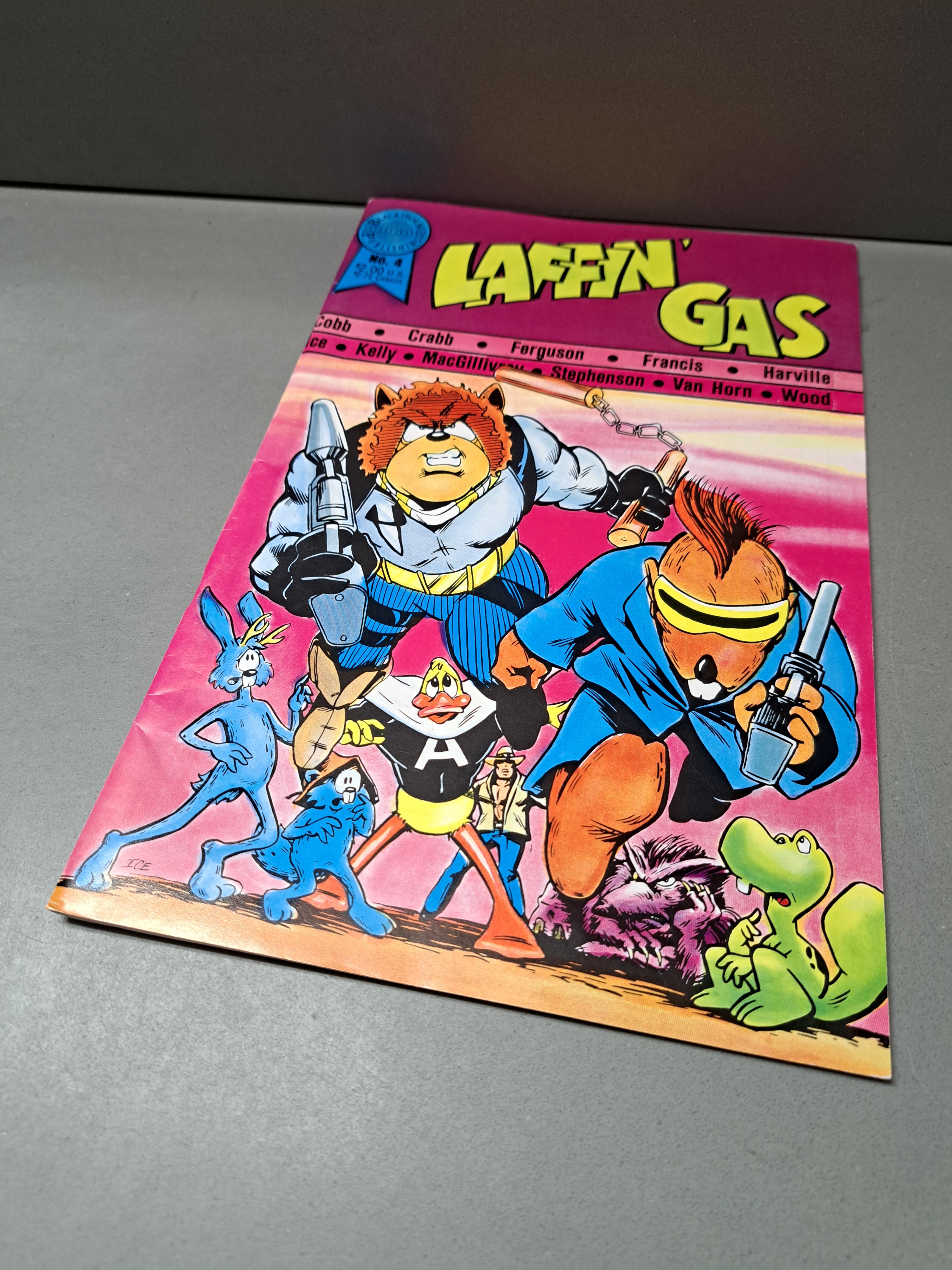 Vintage comic 1986 Laffin' Gas #4