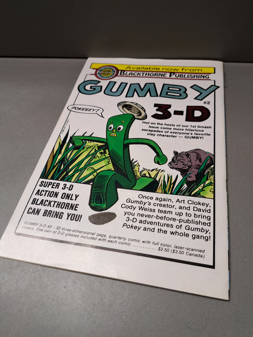 Vintage 1986 comic Laffin' Gas #3 Cartoonies