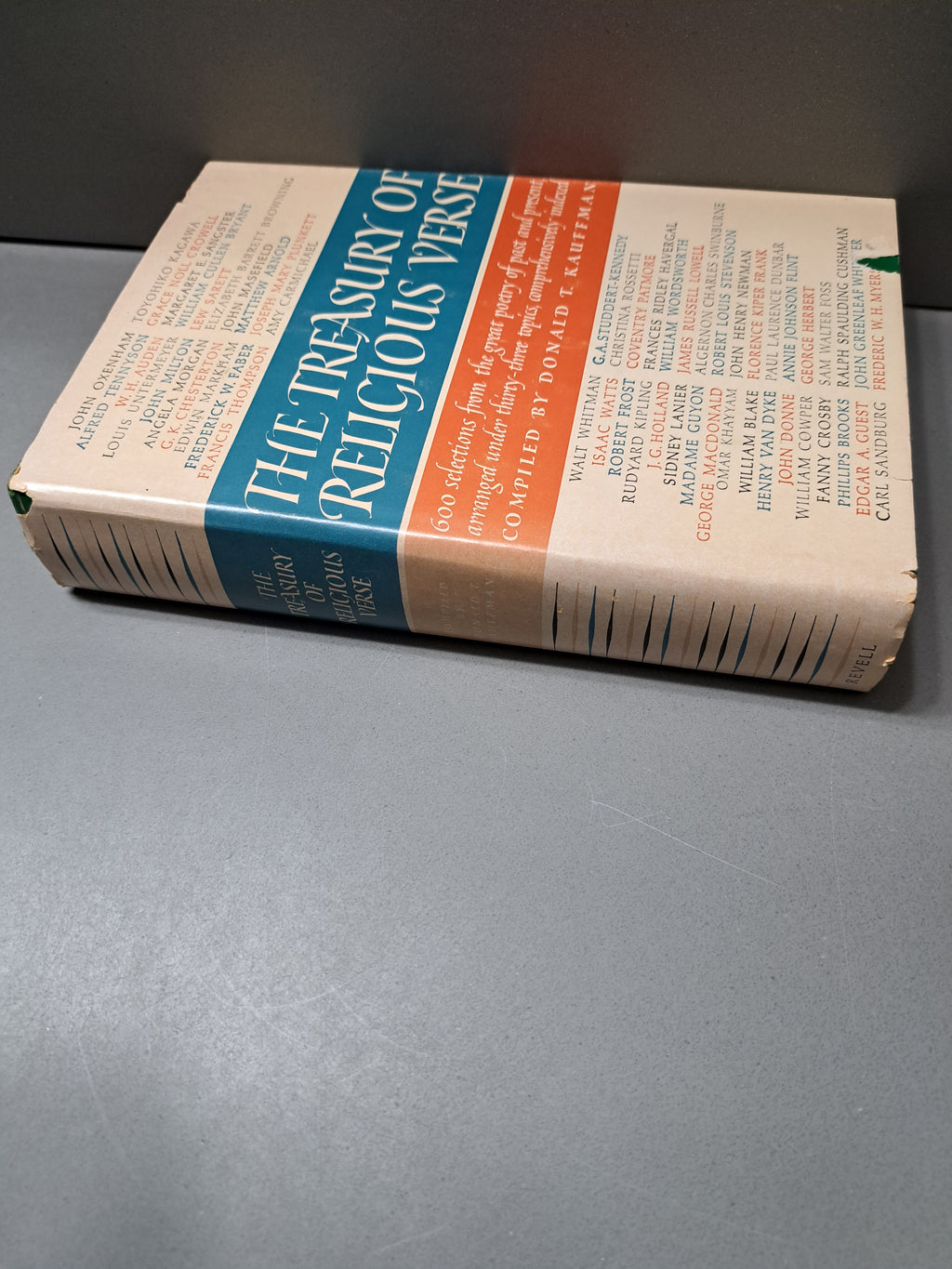 Vintage The Treasury of Religious Verse compiled by Donald T Kauffman