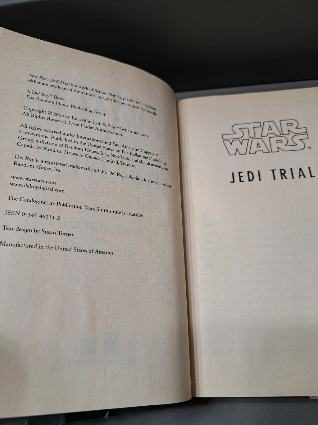 First edition of Star Wars: Jedi Trial A Clone Wars Novel by David Sherman and Dan Cragg