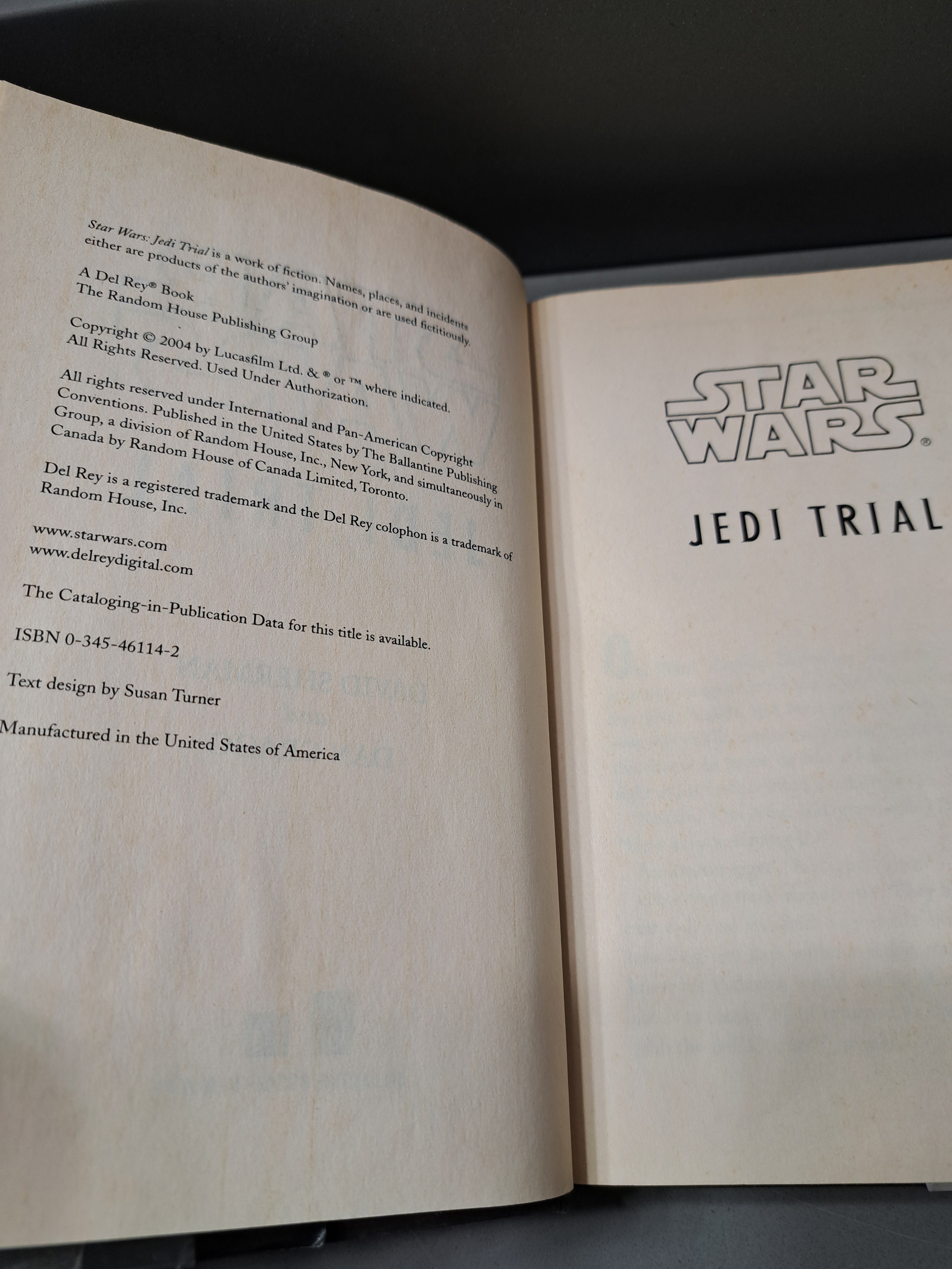 First edition of Star Wars: Jedi Trial A Clone Wars Novel by David Sherman and Dan Cragg