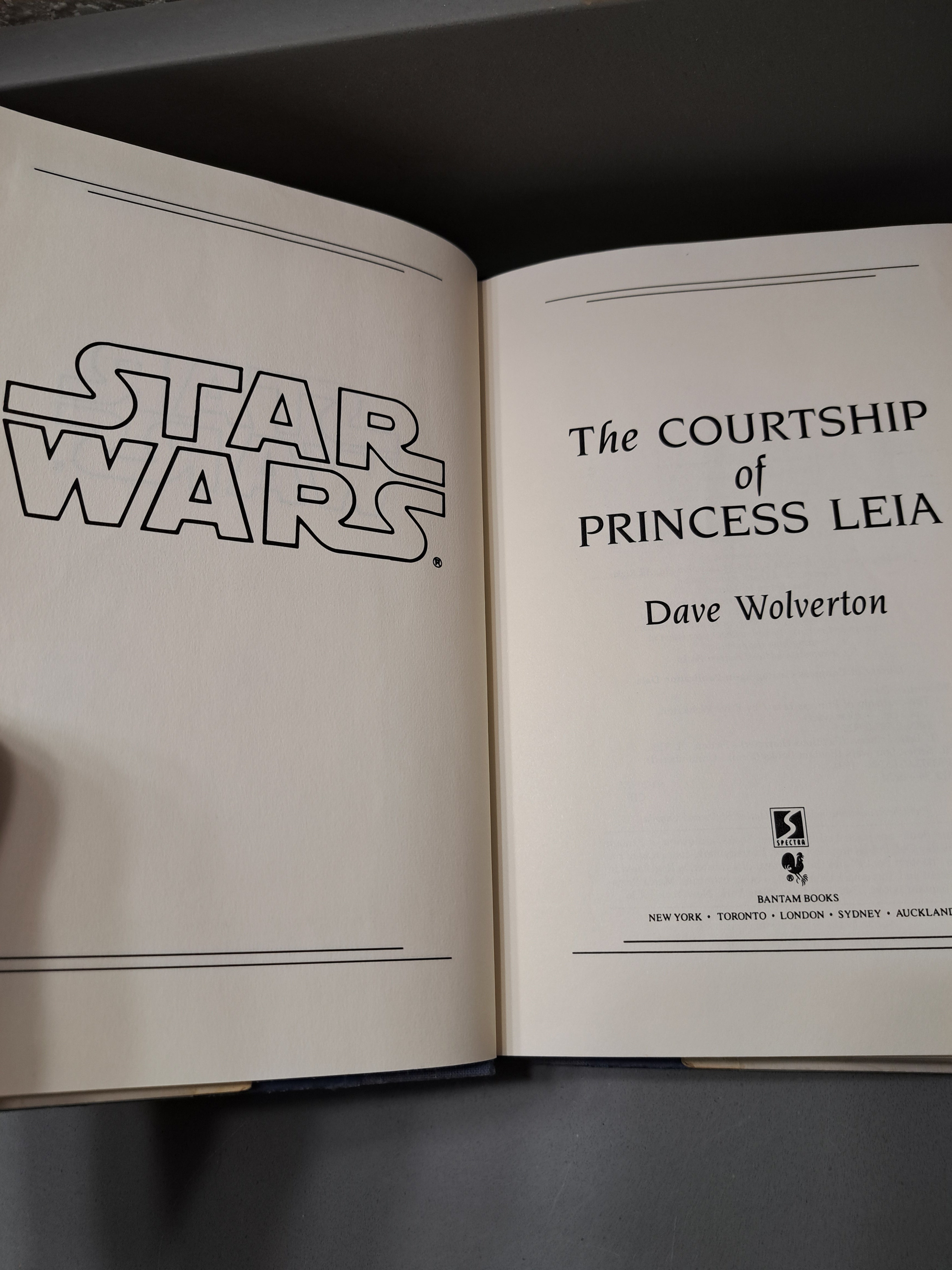 1994 First edition of Star Wars: The Courtship of Princess Leia by Dave Wolverton
