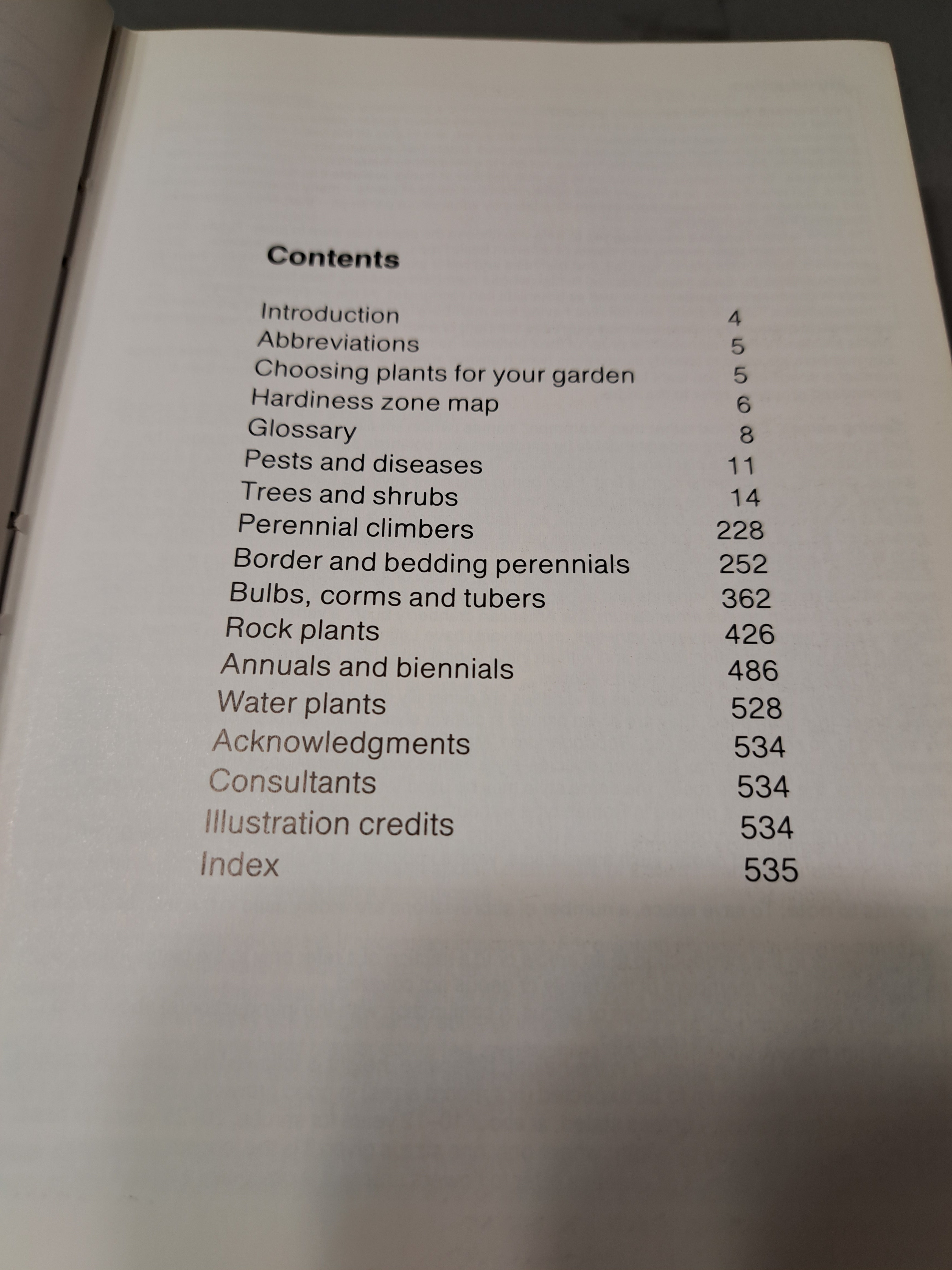 Vintage 1984 first edition of The Complete Handbook of Garden Plants by Michael Wright