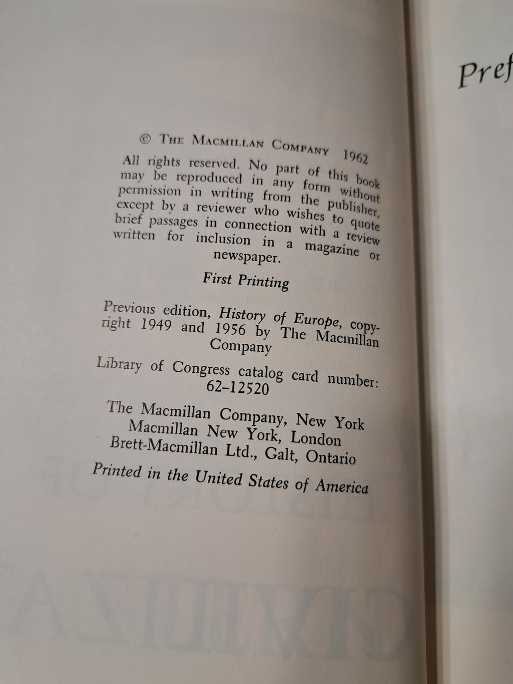 Vintage 1962 History of Western Civilization