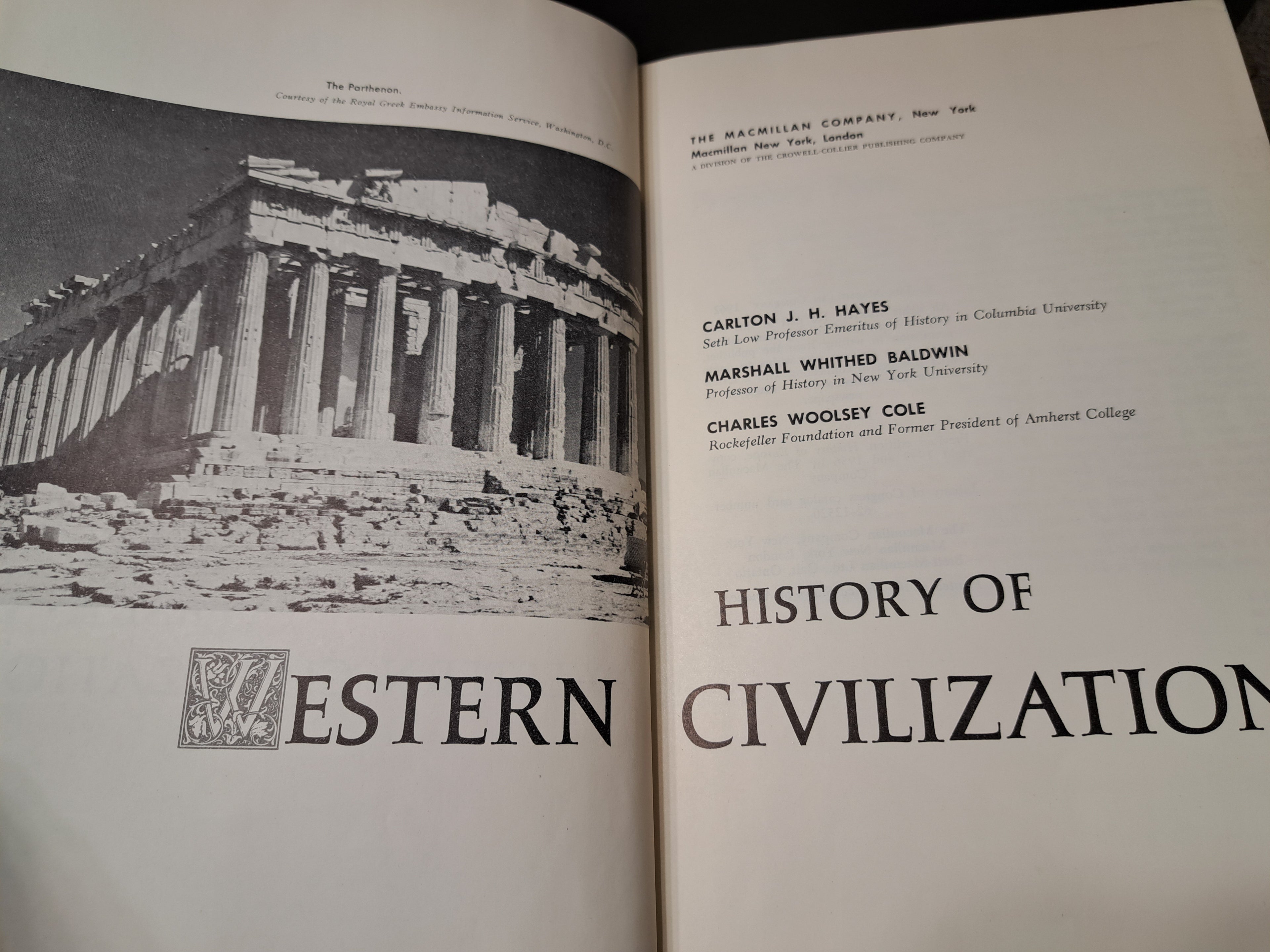 Vintage 1962 History of Western Civilization