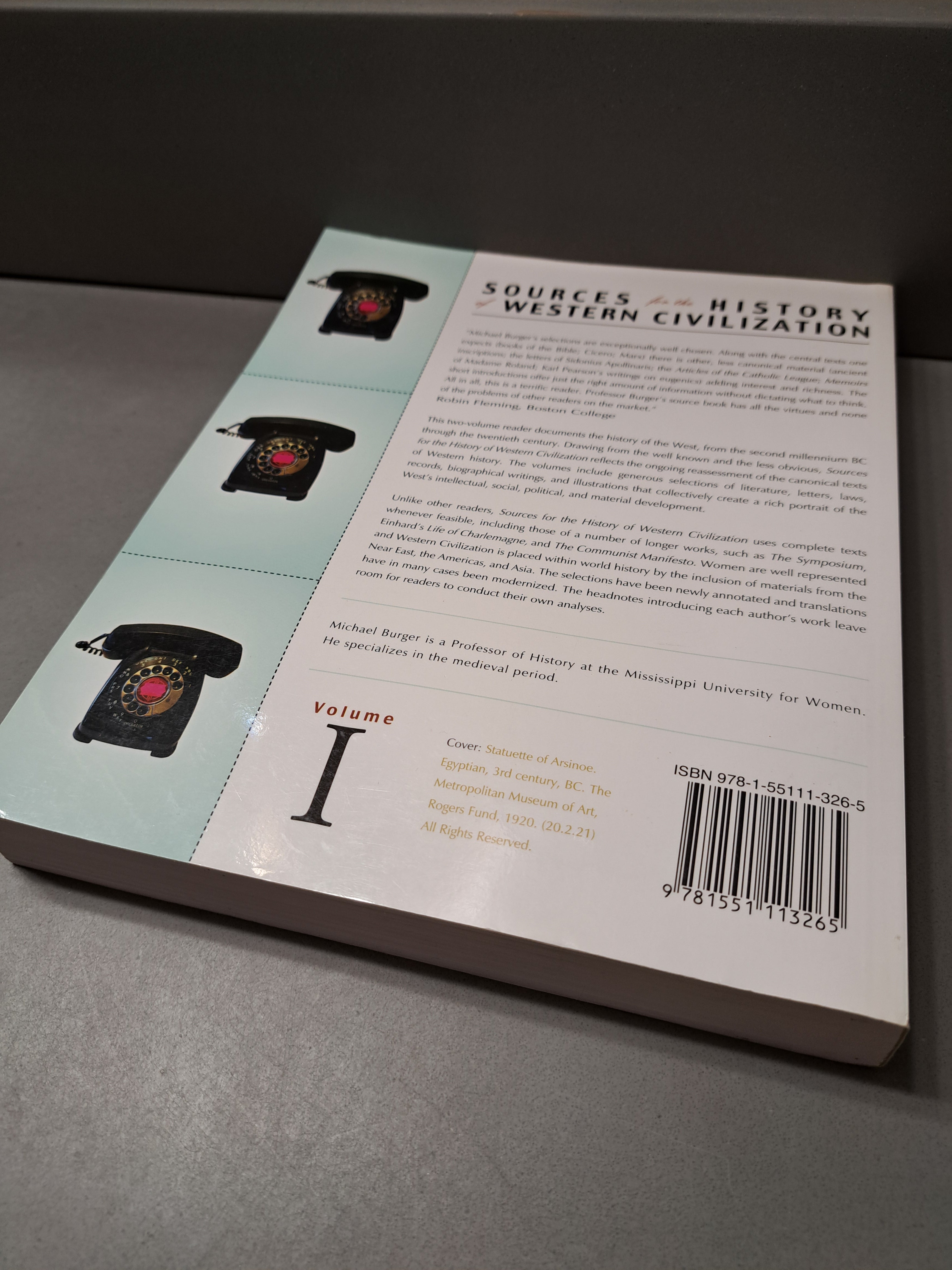 Sources for the History of Western Civilization Vol 1