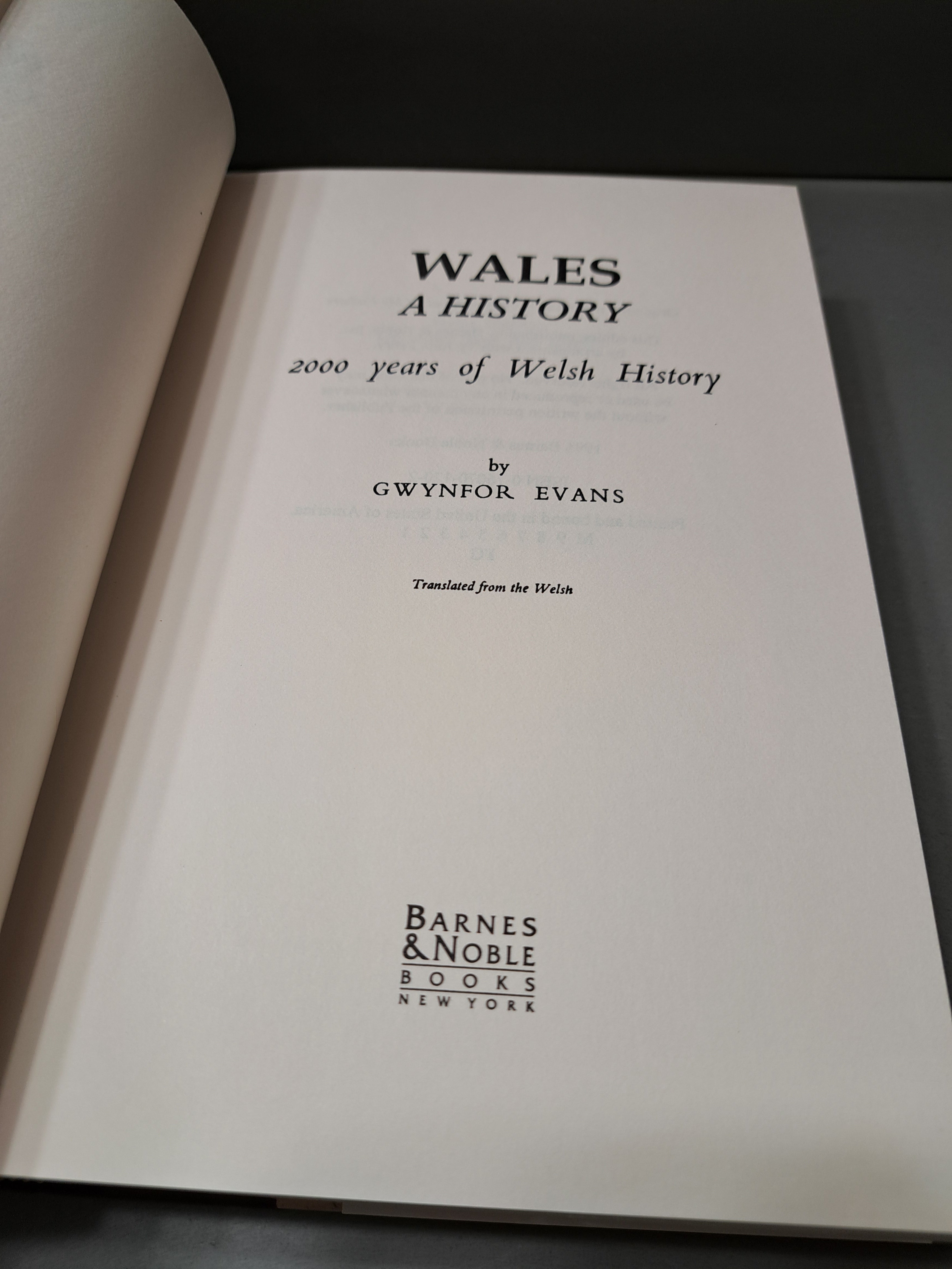 Wales: A History, 2000 Years of Welsh History by Gwynfor Evans