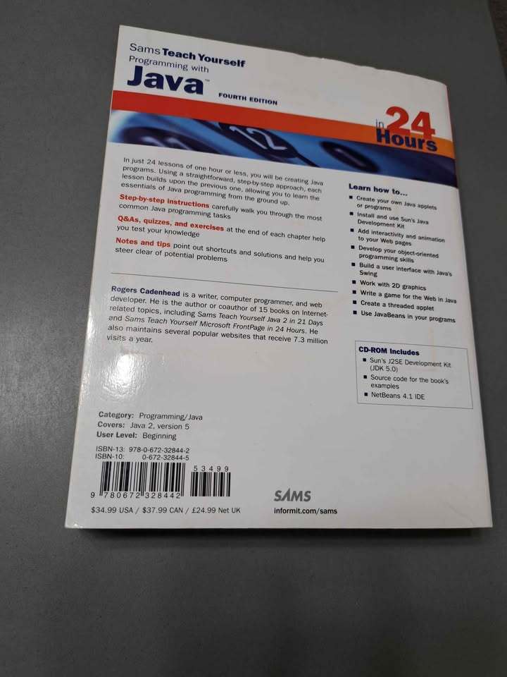 Sams Teach Yourself Programming with Java in 24 hours