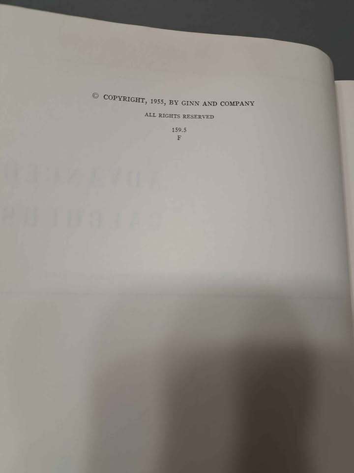 Vintage 1955 first edition of Advanced Calculus by Angus E. Taylor