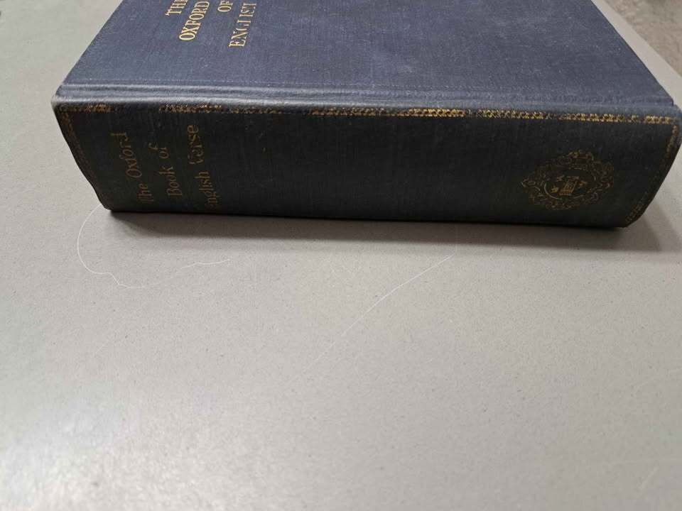 Vintage 1939 The Oxford Book of English Verse 1240-1918