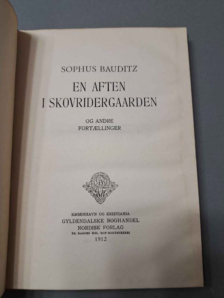 Vintage 1912 En Aften I Skovridergaarden by Sophus Bauditz