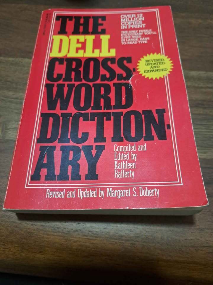 Vintage 1984 The Dell Crossword Dictionary