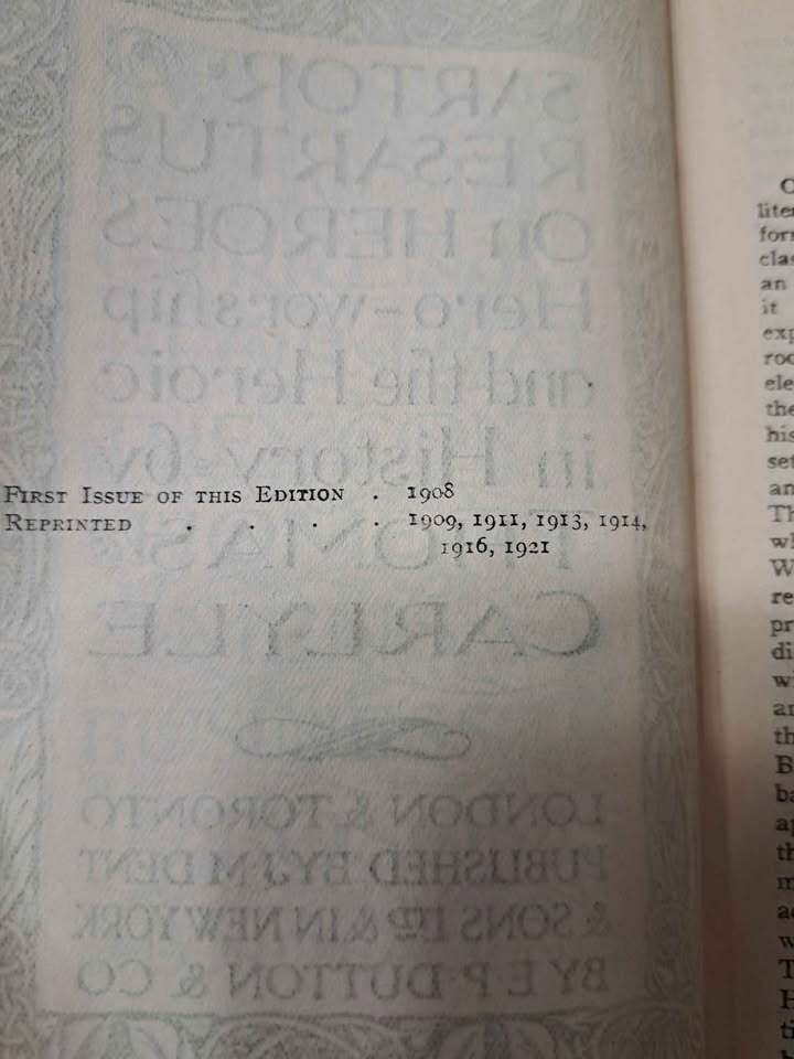Vintage 1921 edition of Everyman's Library (no. 278)