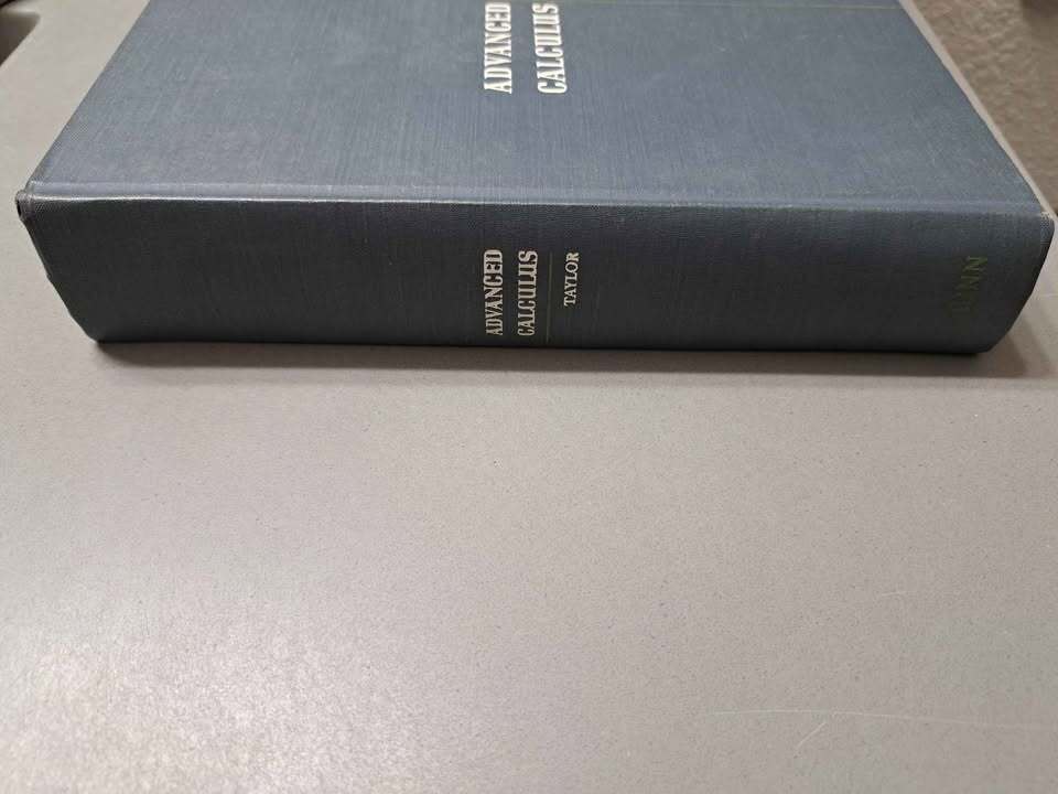 Vintage 1955 first edition of Advanced Calculus by Angus E. Taylor
