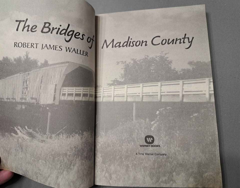 Vintage 1992 first edition of The Bridges of Madison County by Robert James Waller