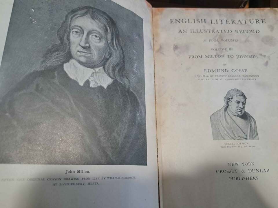 Vintage 1908 An Illustrated History of English Literature Volumes I-IV