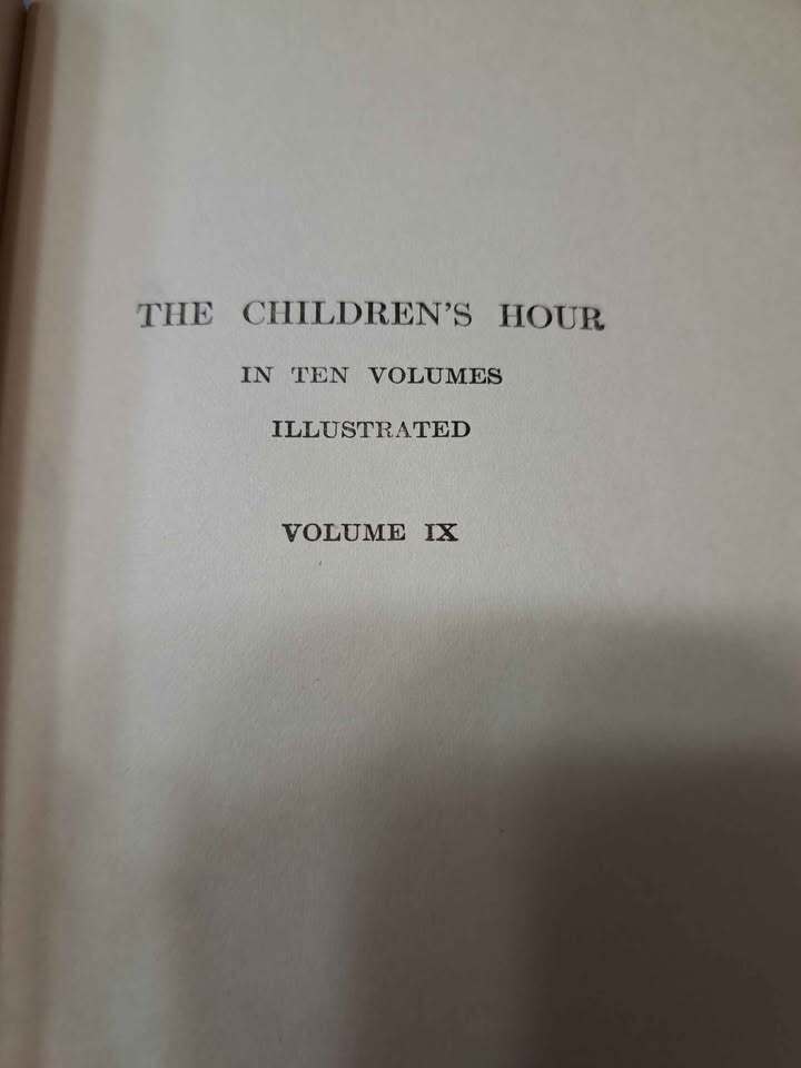 Vintage 1907 The Children's Hour Vol 9: Poems and Rhymes