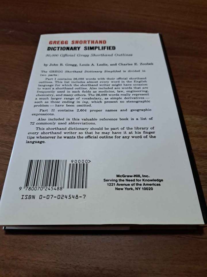 New - Gregg shorthand manual simplified. Second edition book.