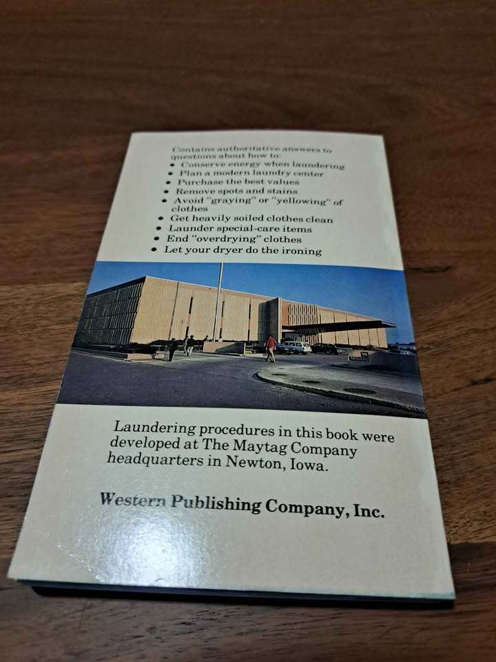 Vintage 1982 Maytag encyclopedia of home laundry