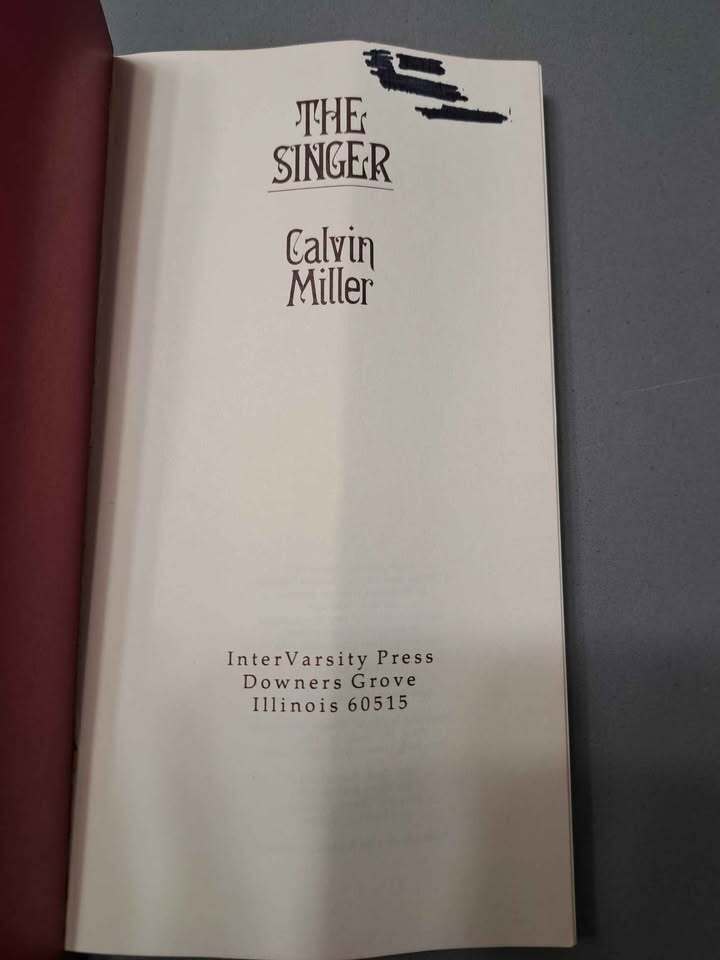 Vintage 1978 tenth printing of The Singer by Calvin Miller. Illustrated paperback