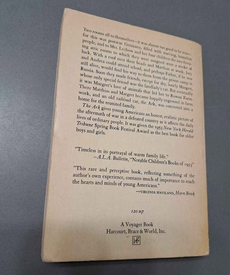 Vintage 1953 The Ark by Margot Benary-Isbert (paperback)