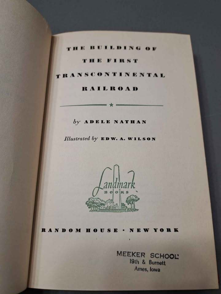 1950 The Building Of The First Transcontinental Railroad (Hardcover)