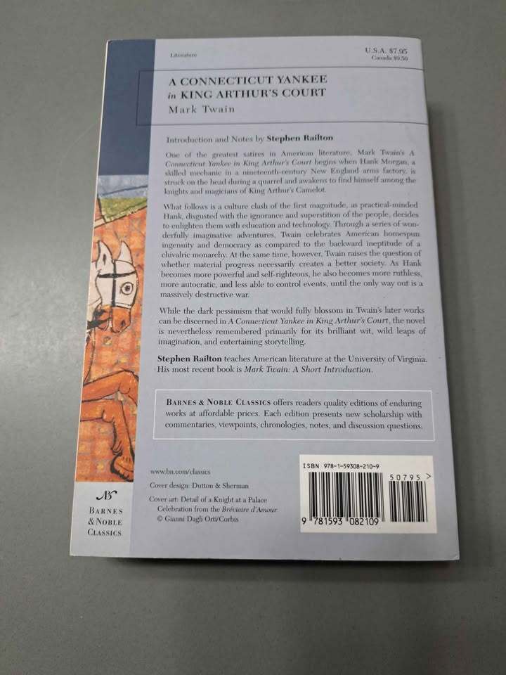 A Connecticut Yankee in King Arthur's Court - Mark Twain (Barnes & Noble Classics series)