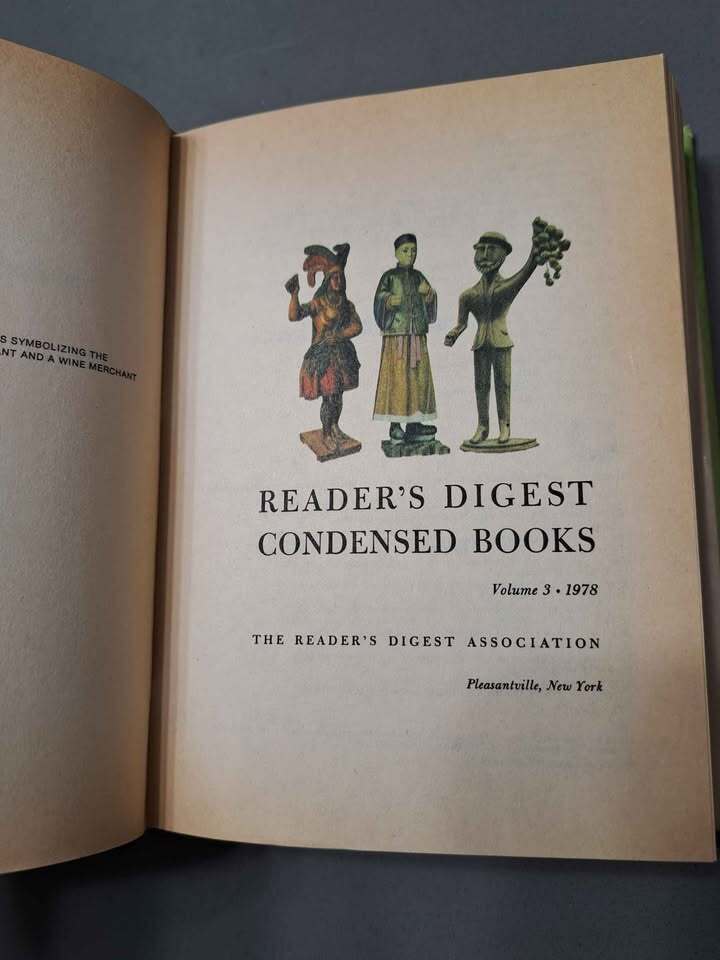 Vintage 1978 first edition Readers Digest Condensed Books Volume 3