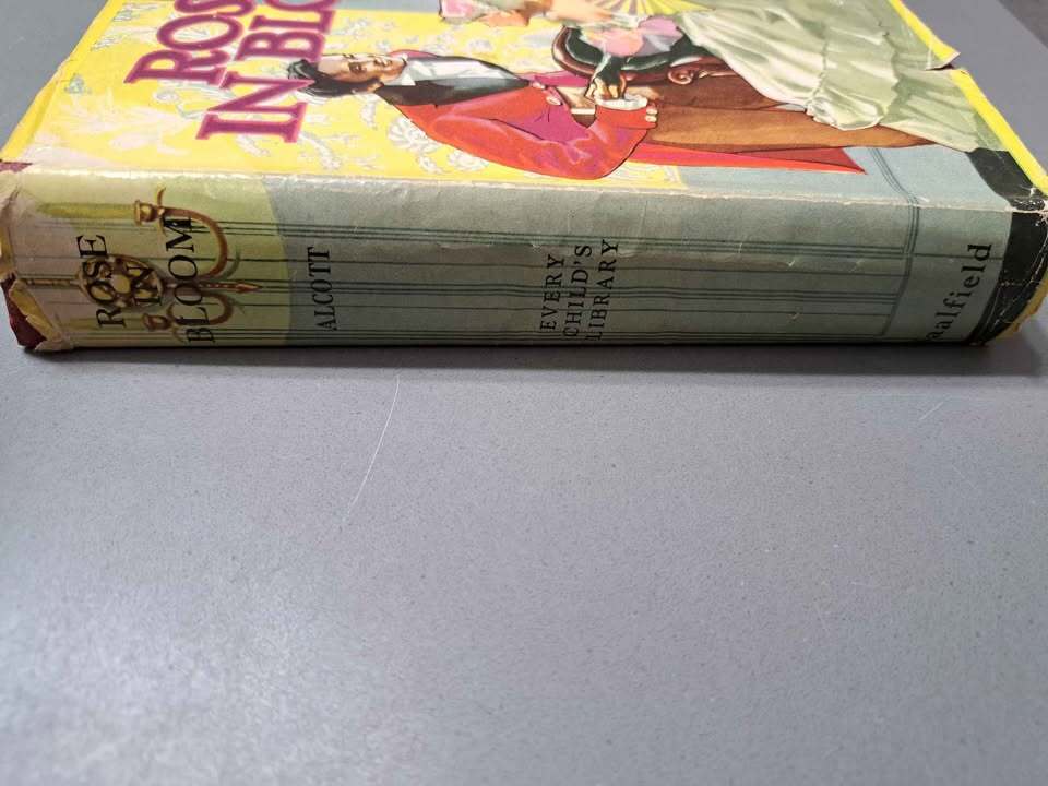 Rare Vintage 1876 Rose In Bloom by Louisa M Alcott hardcover (author of Little Women)