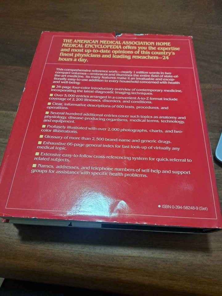 Vintage books:  The American Medical Association-Home Medical Encyclopedia A-Z set