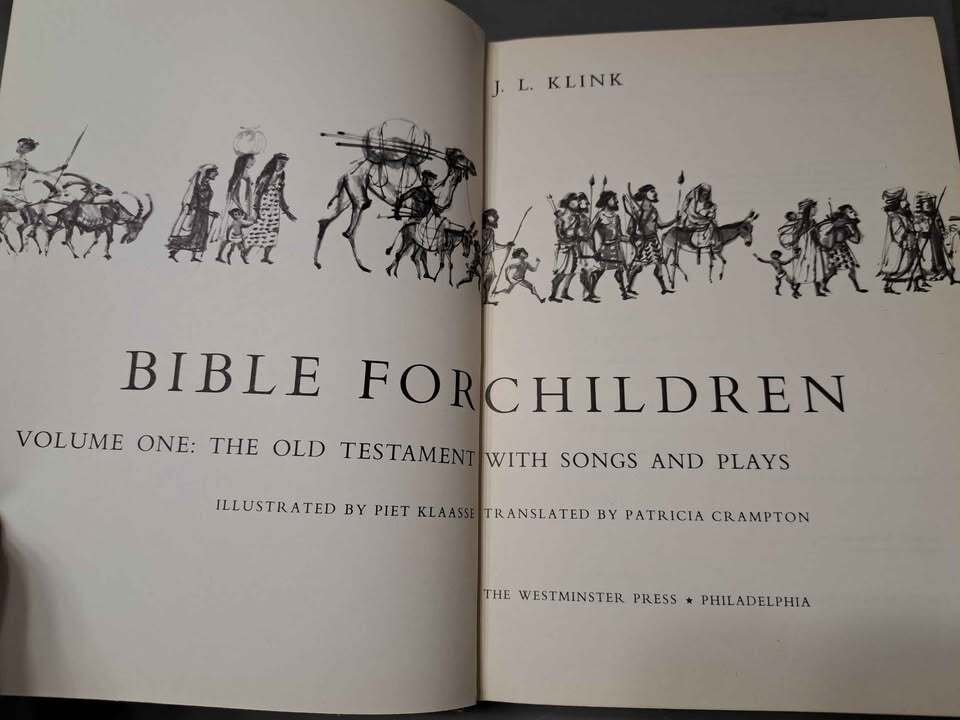 Vintage 1967 Bible For Children with songs and plays