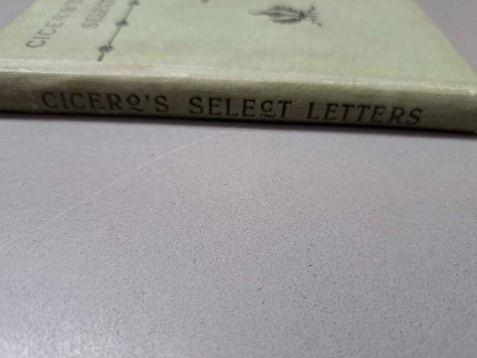 Vintage 1897 Cicero's Select Letters
