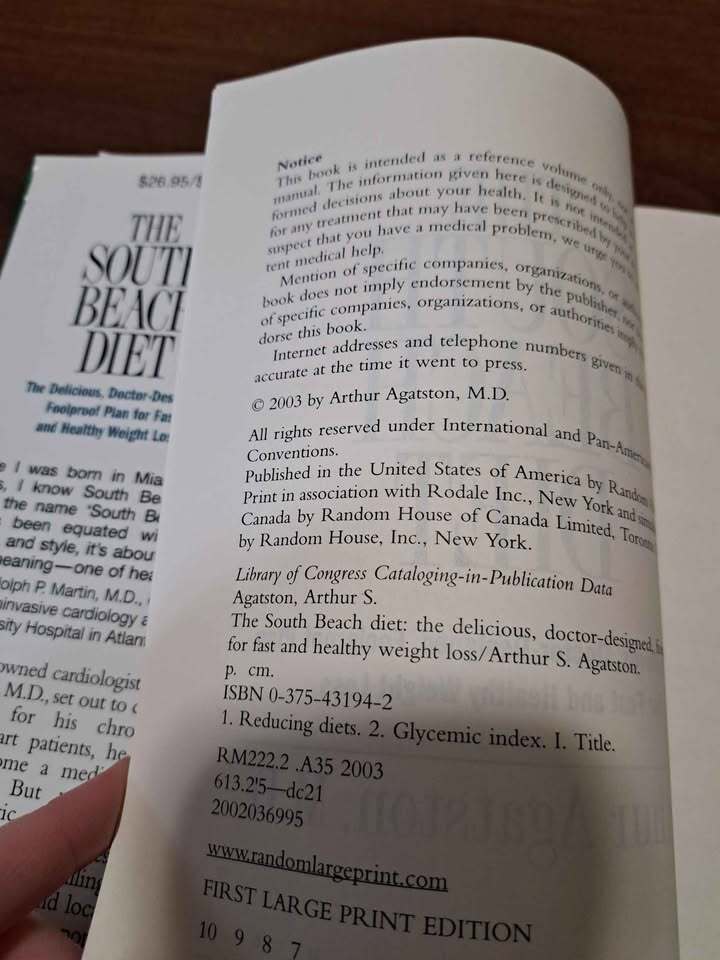 The South Beach Diet - large print