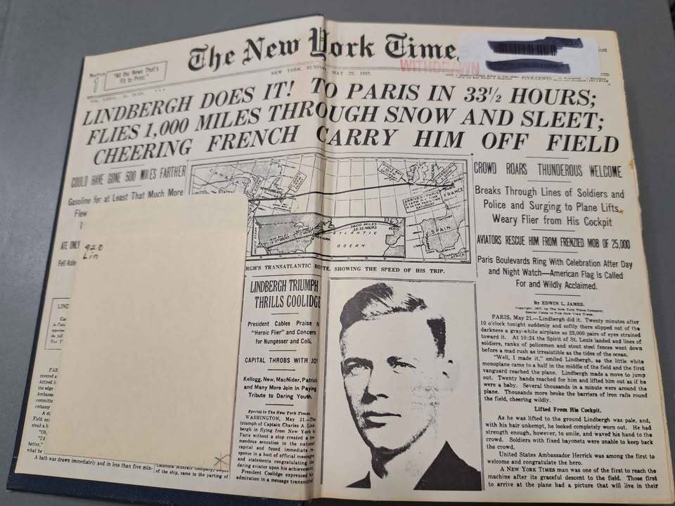 Vintage 1968 The Last Hero: Charles A Lindberg (American aviator) by Walter S Ross (hardcover)