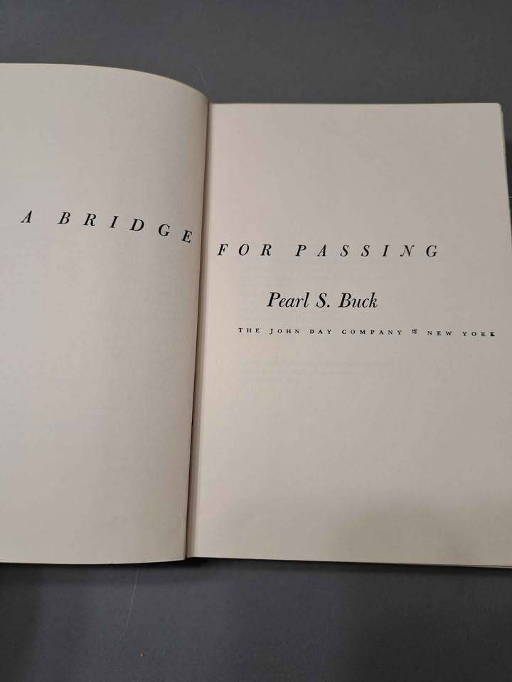 Vintage 1962 A Bridge for Passing by Pearl S Buck (hardcover)