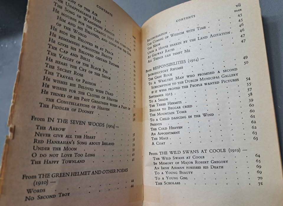 1980 edition of Selected Poetry by W. B. Yeats