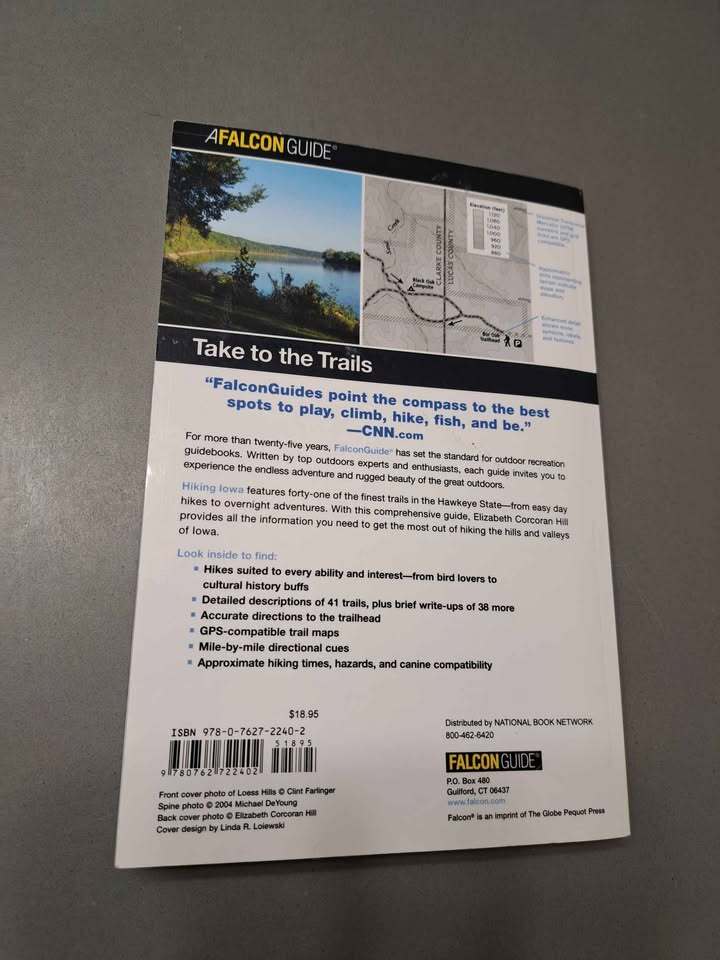 Iowa Hiking guide book by American Hiking Society