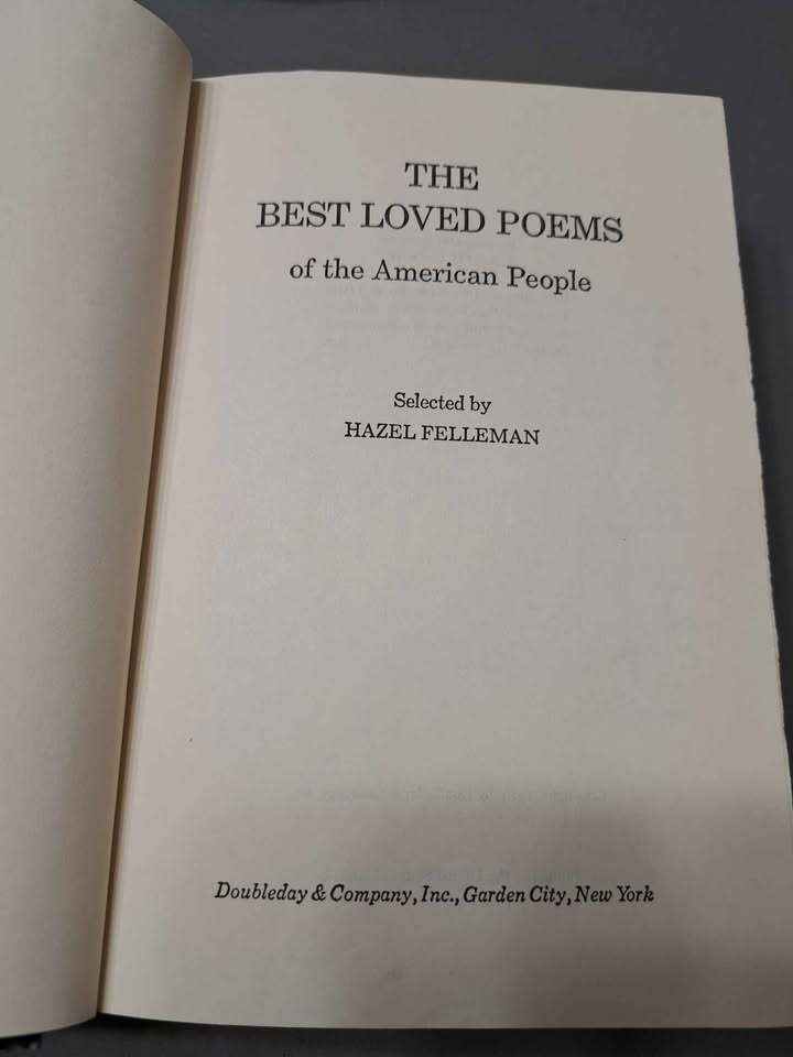 Vintage 1936 The Best-Loved Poems of the American People, edited by Hazel Felleman (hardcover)