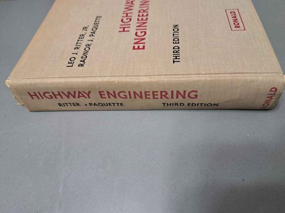 Vintage 1967 Highway Engineering book