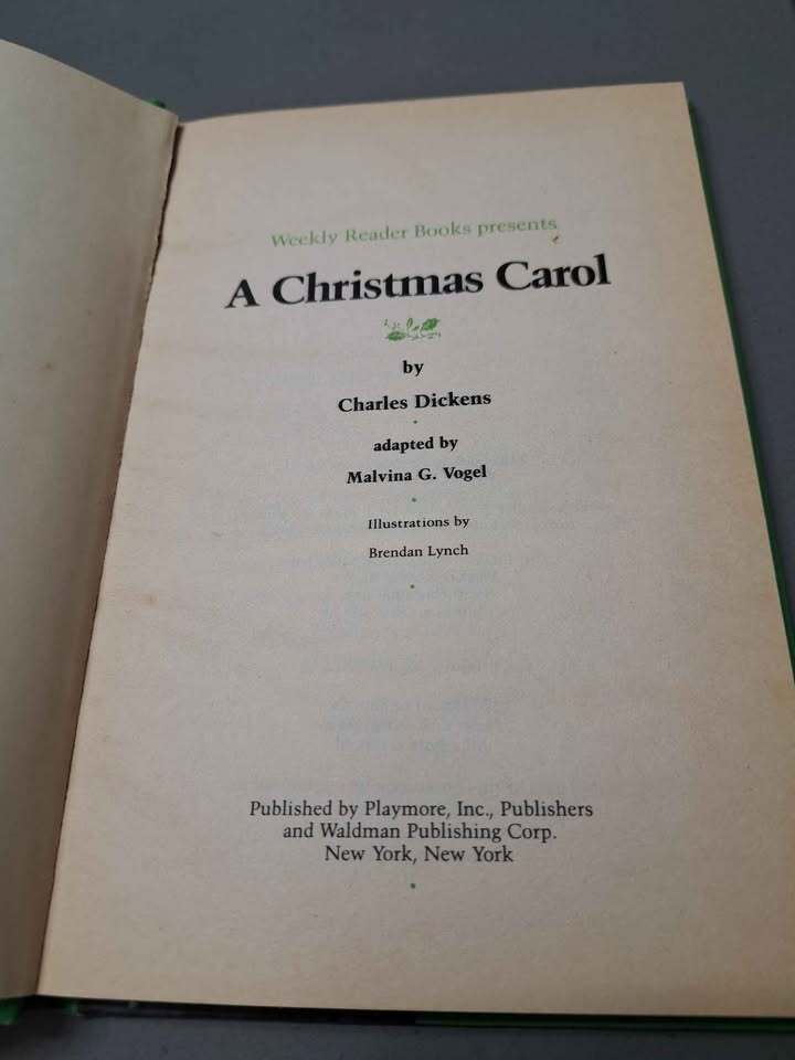 Vintage 1979 A Christmas Carol by Charles Dickens (Weekly Reader Book)