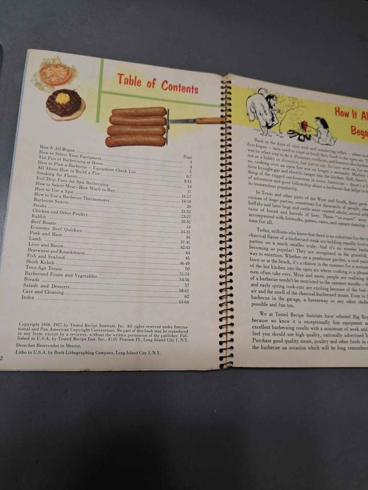 Vintage 1957 Big Boy Barbeque Book