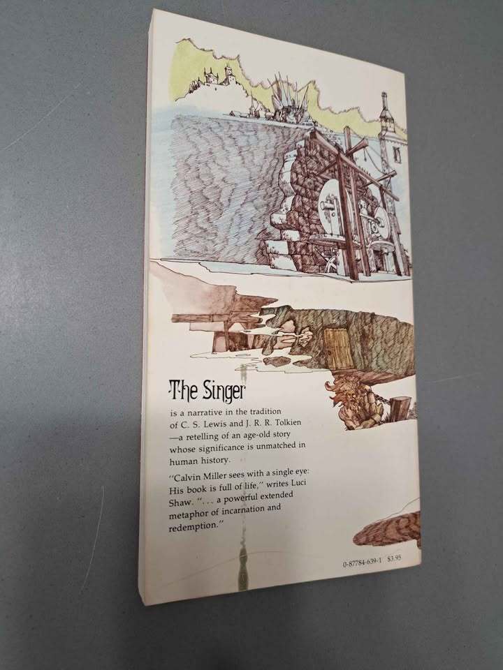Vintage 1978 tenth printing of The Singer by Calvin Miller. Illustrated paperback
