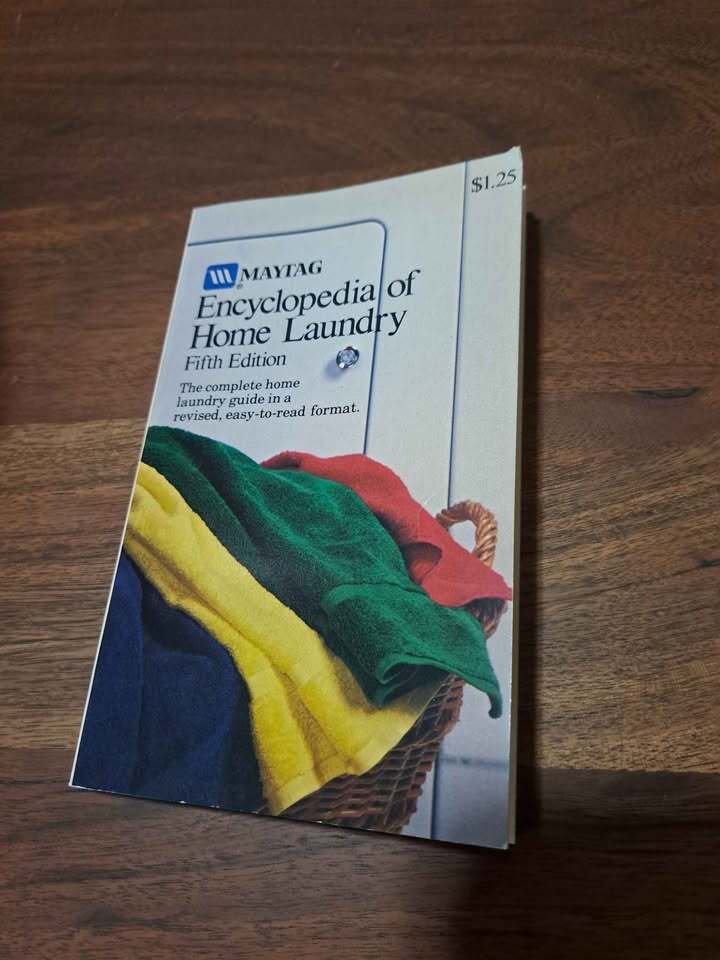 Vintage 1982 Maytag encyclopedia of home laundry